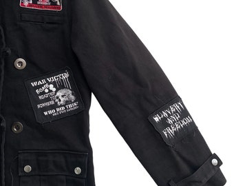 Rare Sex Pot Revenge Japan Chaos Punk Patch Logo Jacket Rare Sex Pot Revenge Japan Chaos Punk Patch Logo Jacket