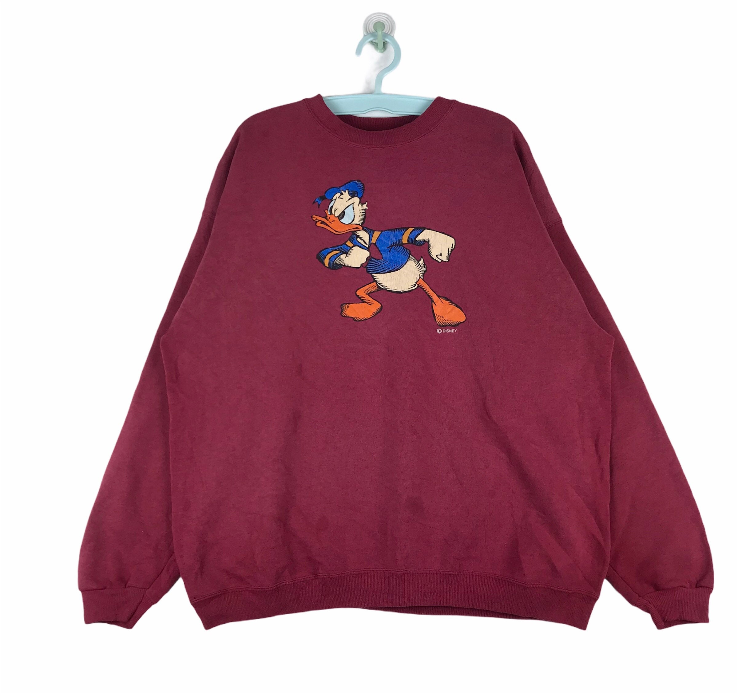 Vintage 90's Donald Duck Men's XL Disney Pullover Crewneck Sweatshirt RARE