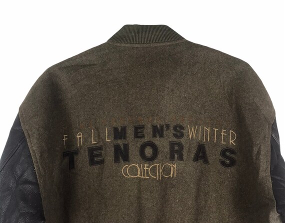 Vtg 90s Mens Tenoras fall winter collection varsity jacket wool 