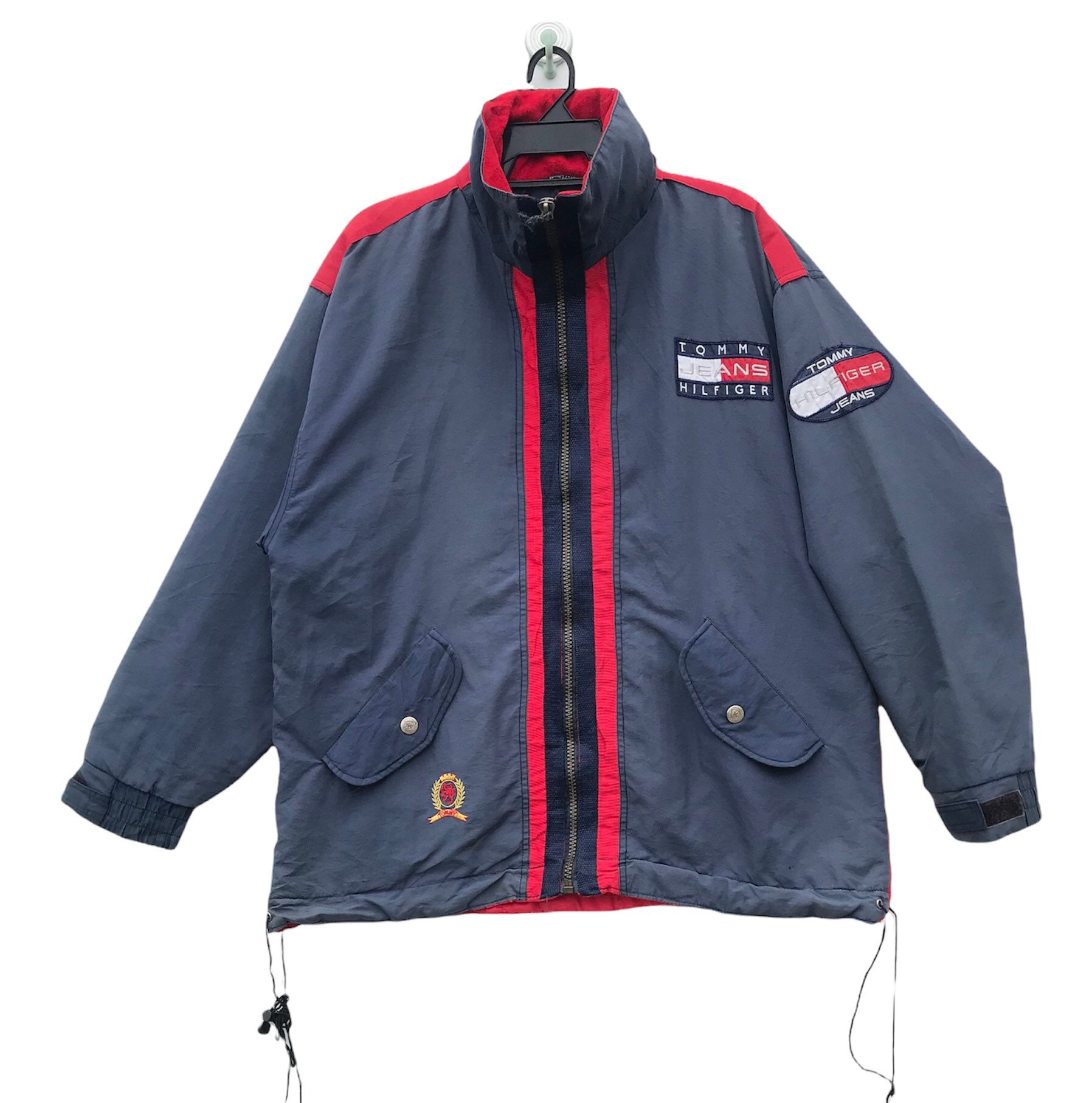 90s Tommy Hilfiger Jeans Color Block Jacket Large Size Etsy