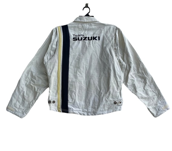 Vtg 90s Team Suzuki racing motorsport jacket Medi… - image 1