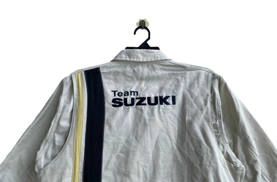 Vtg 90s Team Suzuki racing motorsport jacket Medi… - image 2