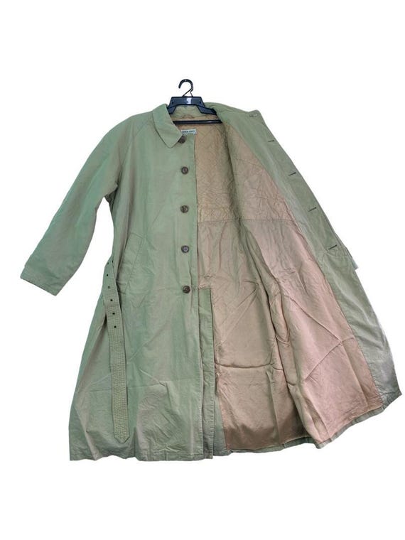 Vtg 90s Giorgio Armani Trench Coat Parka Jacket Etsy