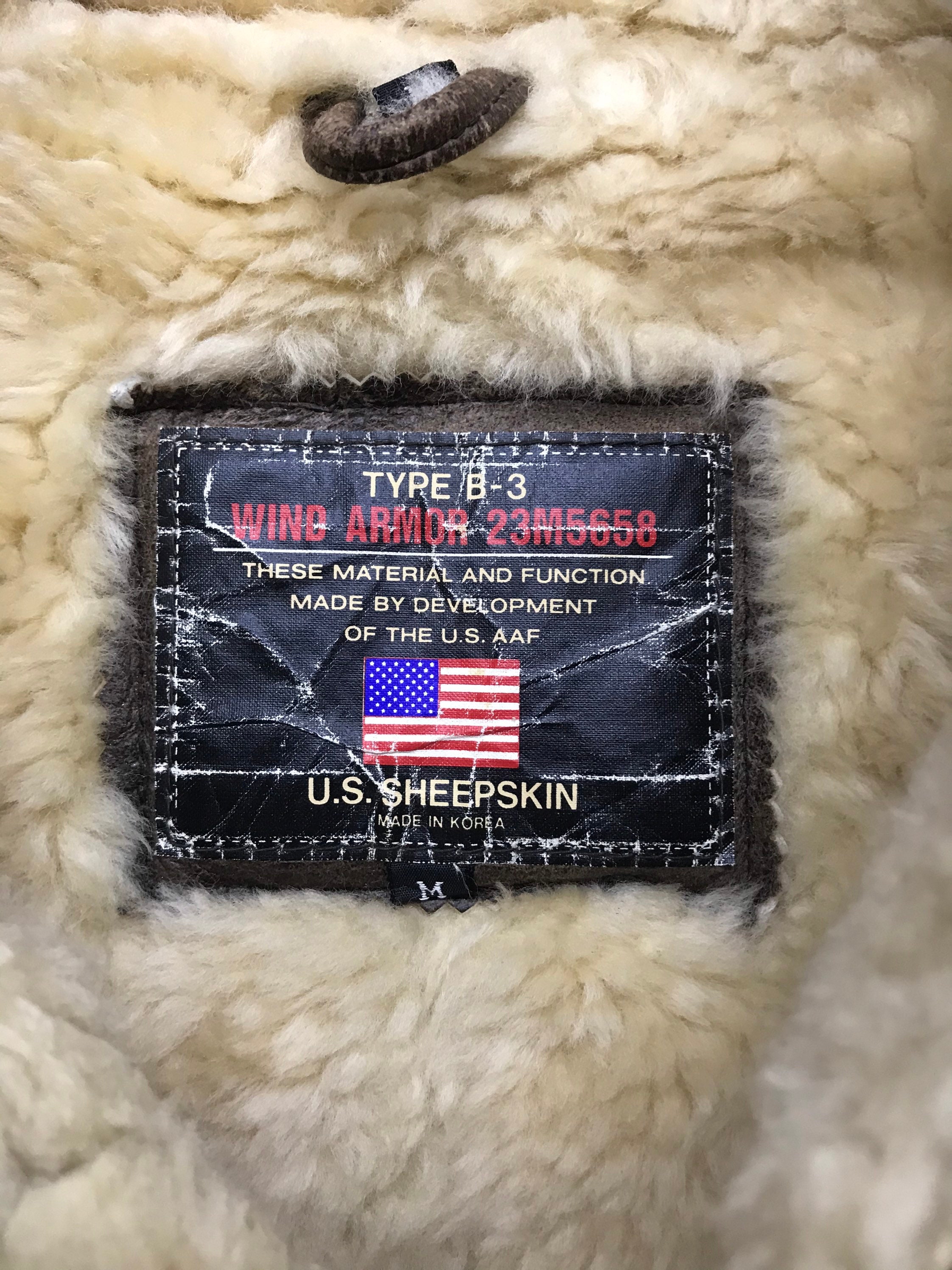 Vtg Rare B3 US Sheepskin Leather Air Force Shearling Flight - Etsy