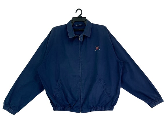 Vtg 90s Polo Ralph Lauren Polo Golf Logo Harington Jacket Large 
