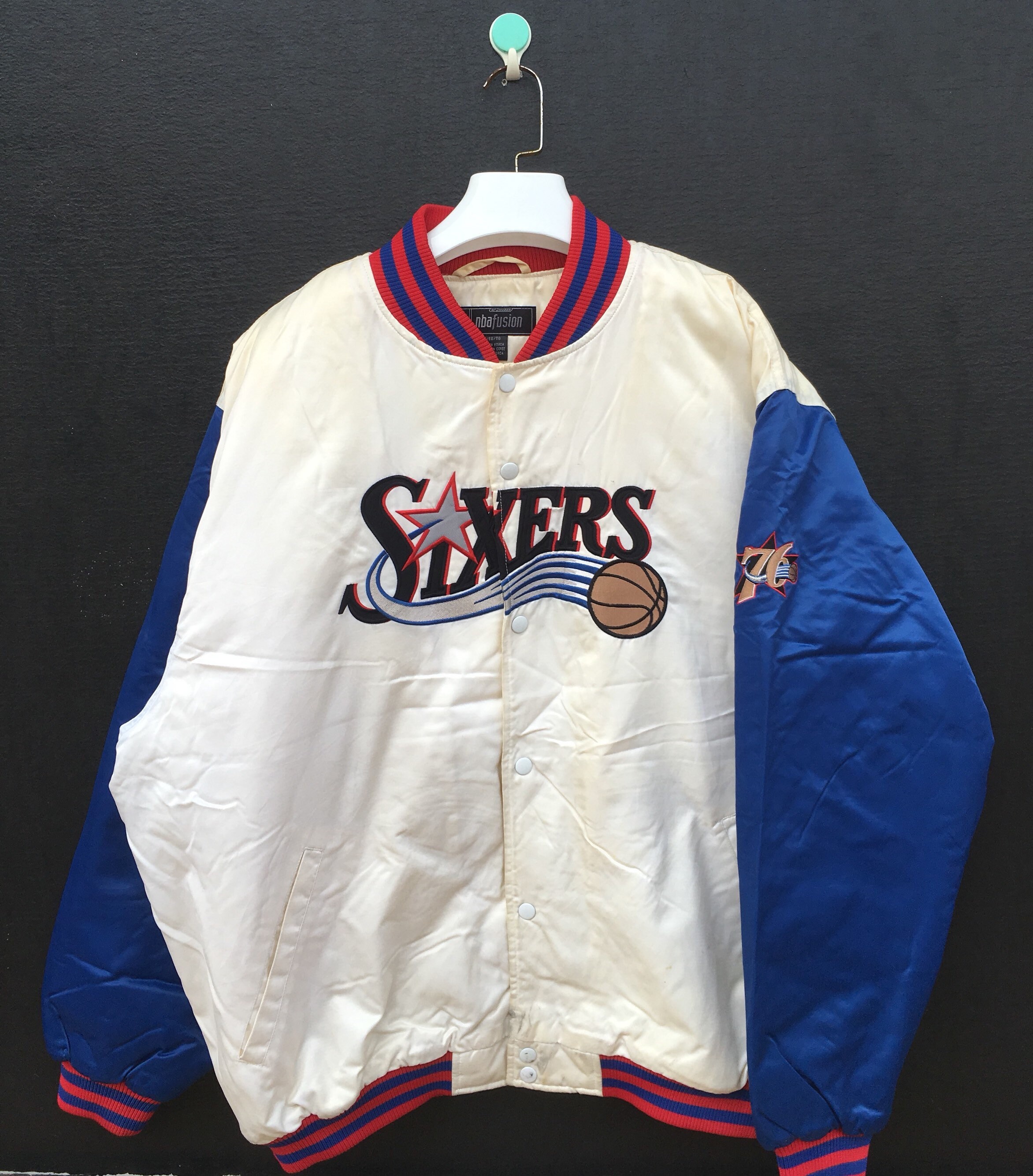 90s Philadelphia 76ers NBA Bomber Jacket/ L -  Ireland