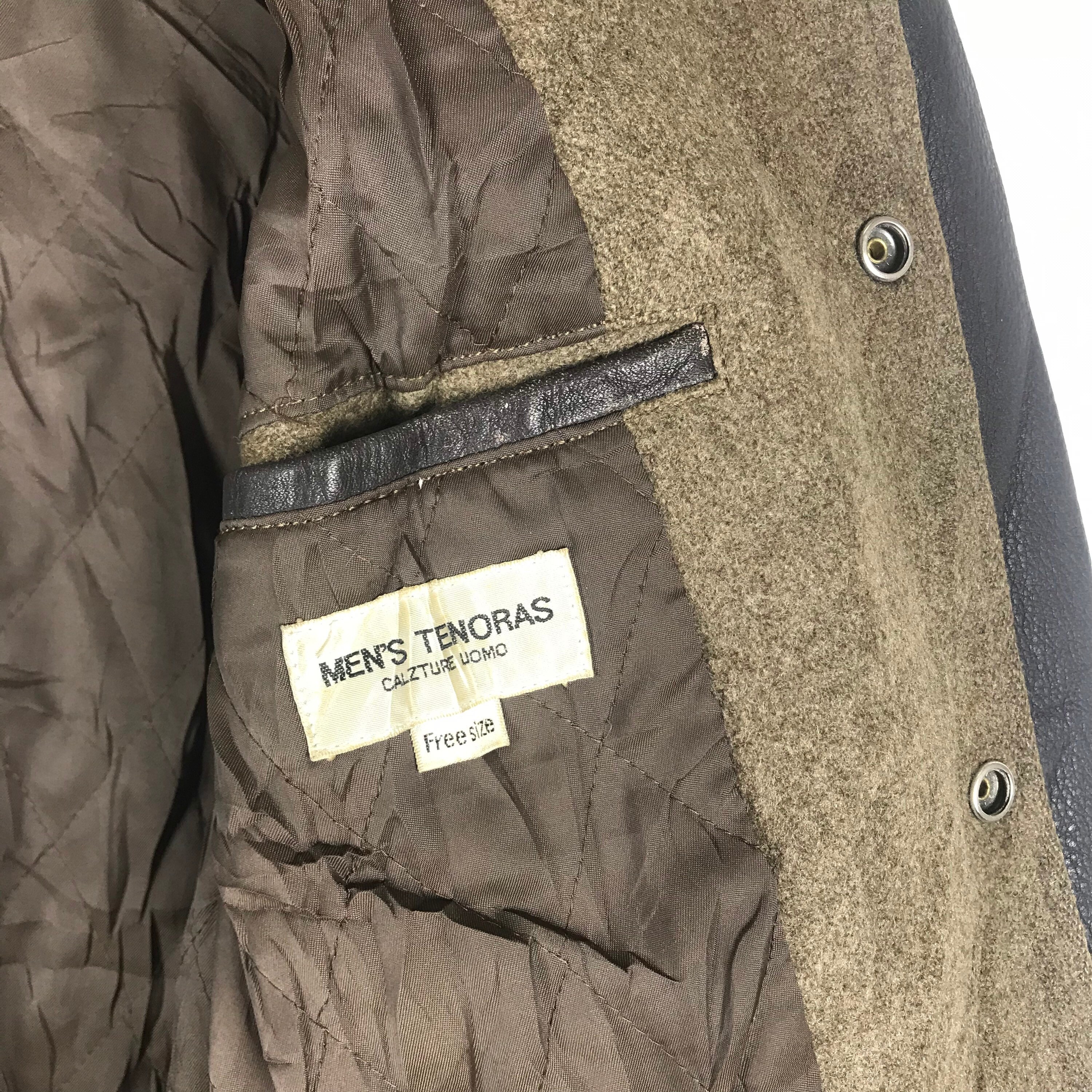 Vtg 90s Mens Tenoras Fall Winter Collection Varsity Jacket Wool 