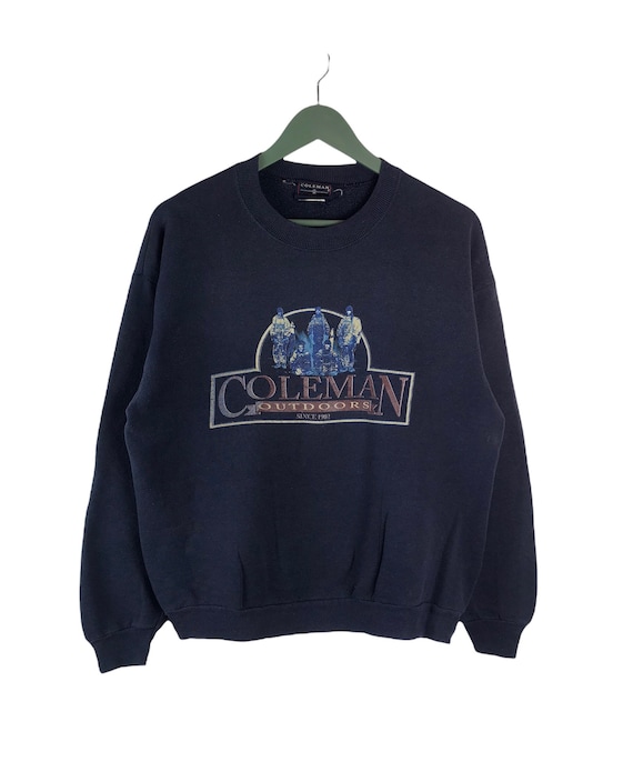 Vtg 90s Coleman outdoors apperal big logo sweatshi