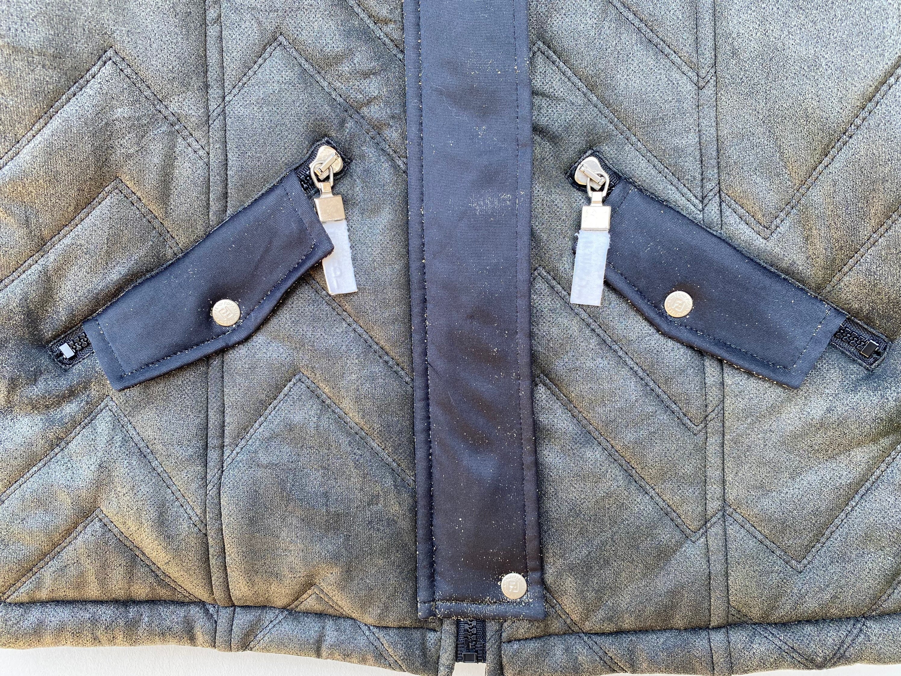 Vtg 90s Fendi Quilted Design Down Jacket Zip up Size 42 - Etsy