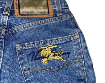 Burberry jeans mens best sale green