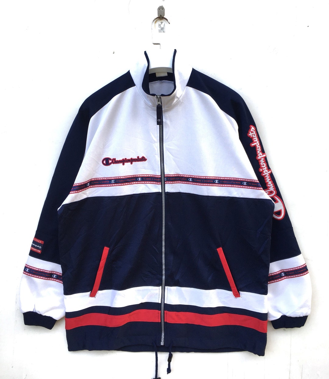 Vtg Rare 90s Champion Product Colorblock Big Logo Spell Out Vtg Rare 90s Champion Product Colorblock Big Logo Spell Out