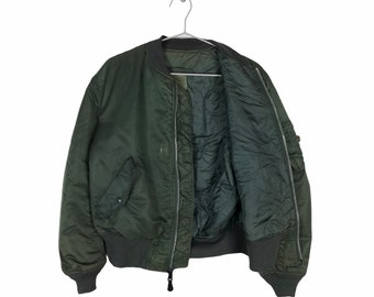 Vtg 90s Alpha Industries MA-1 Flight Bomber Military Jacket Vtg 90s Alpha Industries MA-1 Flight Bomber Military Jacket