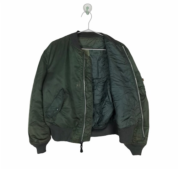 Vtg 90s Alpha Industries MA-1 Flight Bomber Military Jacket Vtg 90s Alpha Industries MA-1 Flight Bomber Military Jacket