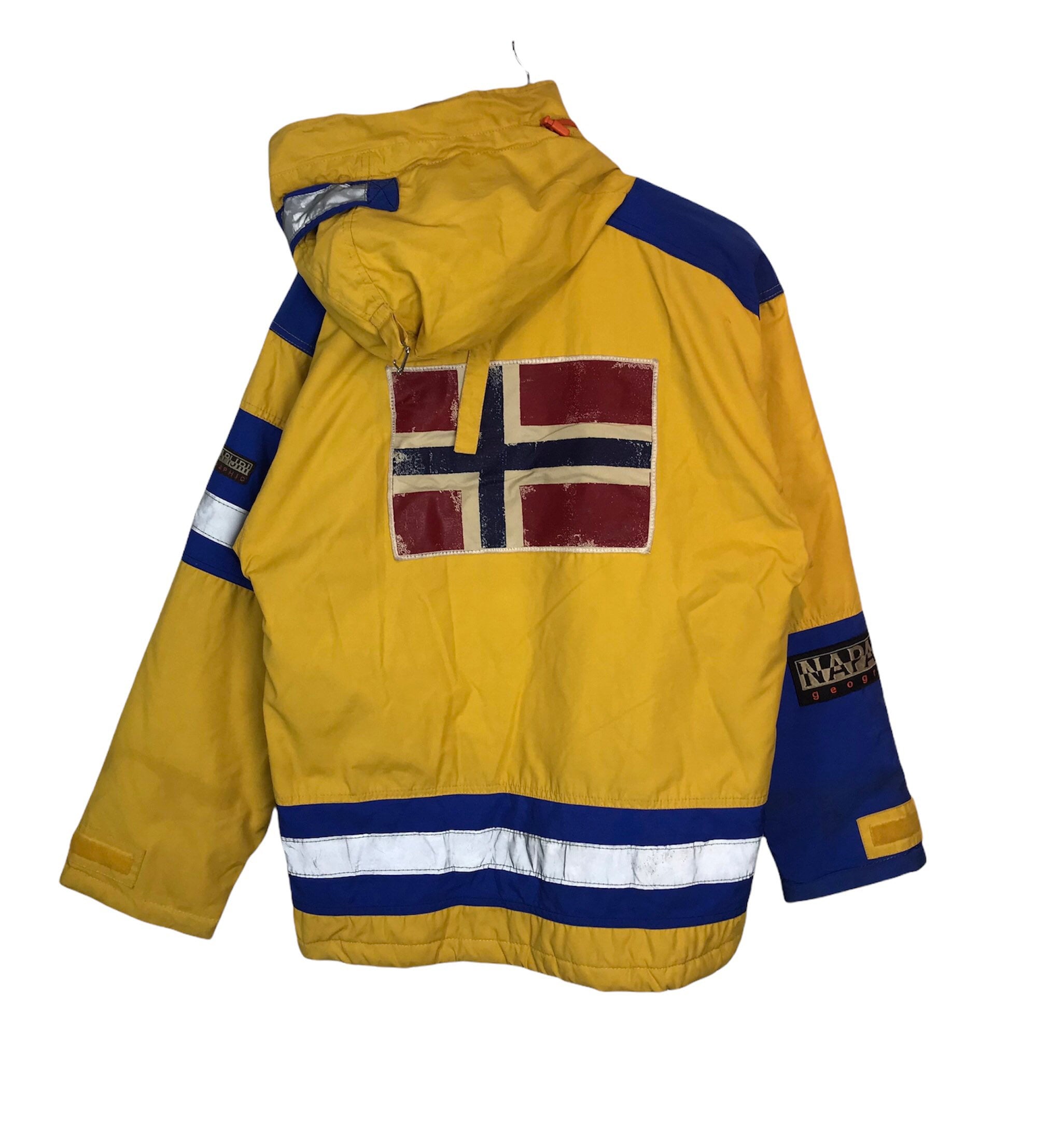 Rare Napapijri Geographic Edition Outdoor Jacket Etsy