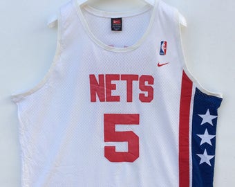 Vtg Rare Jason Kidd New Jersey Nets Swingman NBA Nike Jersey
