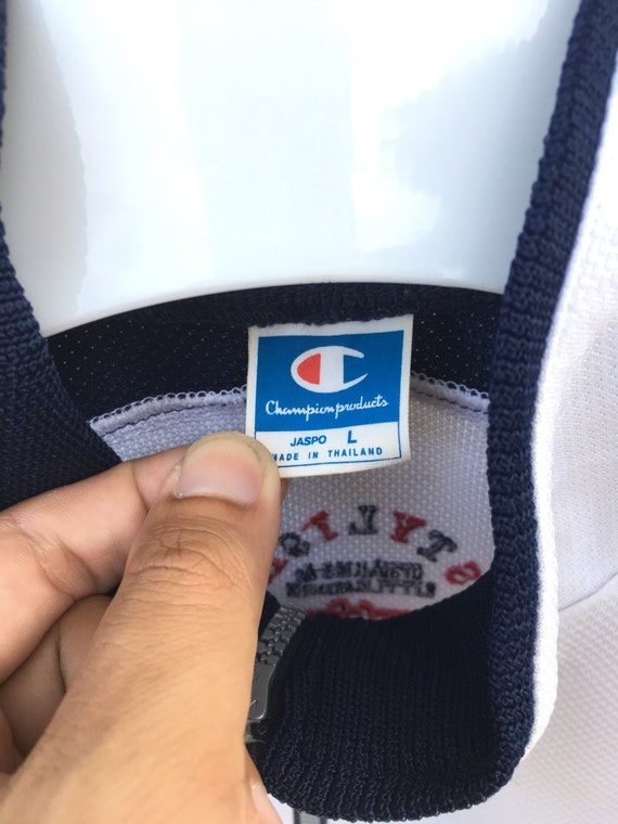 Vtg Rare 90s Champion Product Colorblock Big Logo Spell Out
