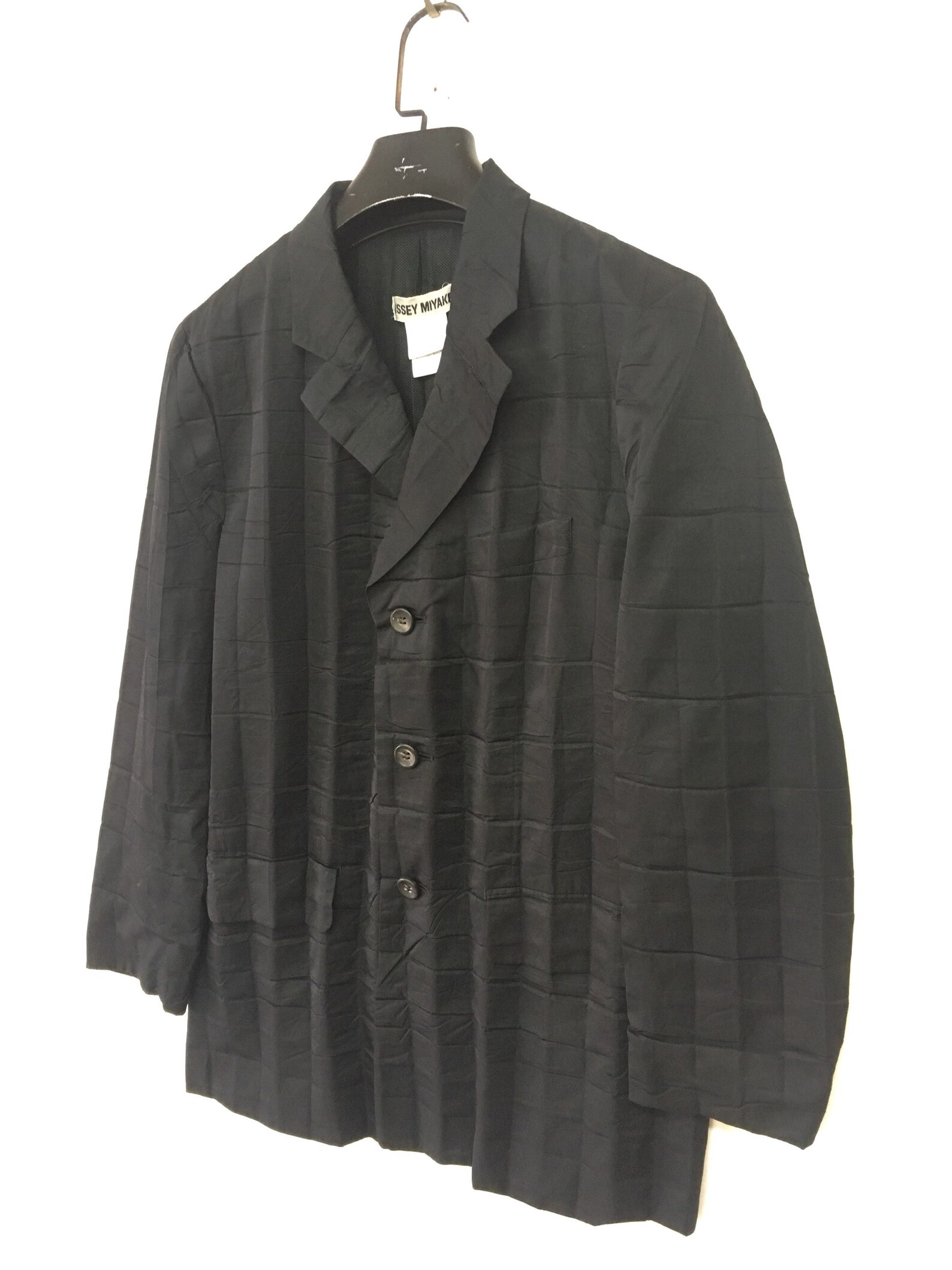Rare Issey Miyake wrinkle square pattern blazer japanese high | Etsy