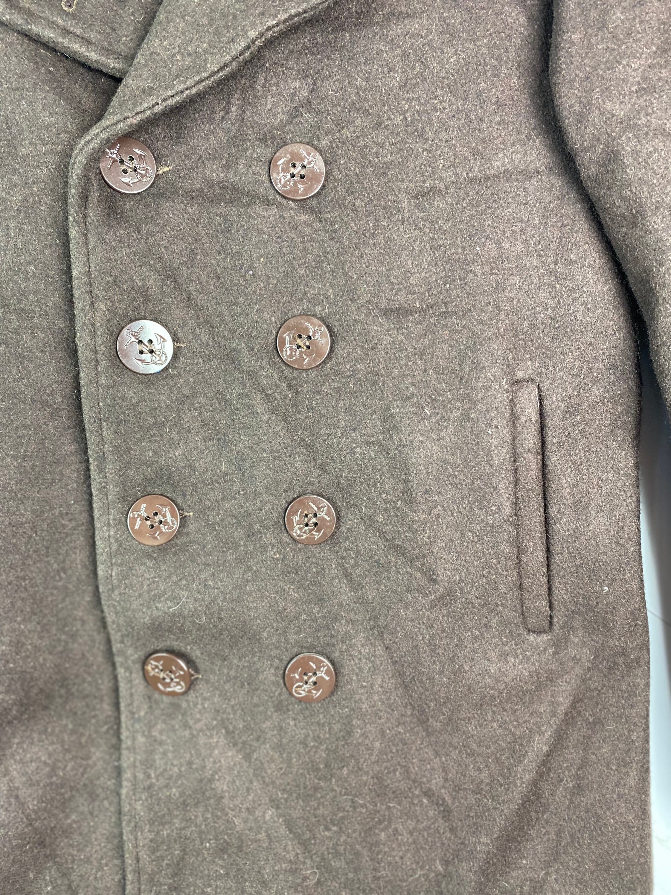 Rare Schott U.S. 740N Peacoat Wool Coat Jacket Military Rare Schott U.S. 740N Peacoat Wool Coat Jacket Military