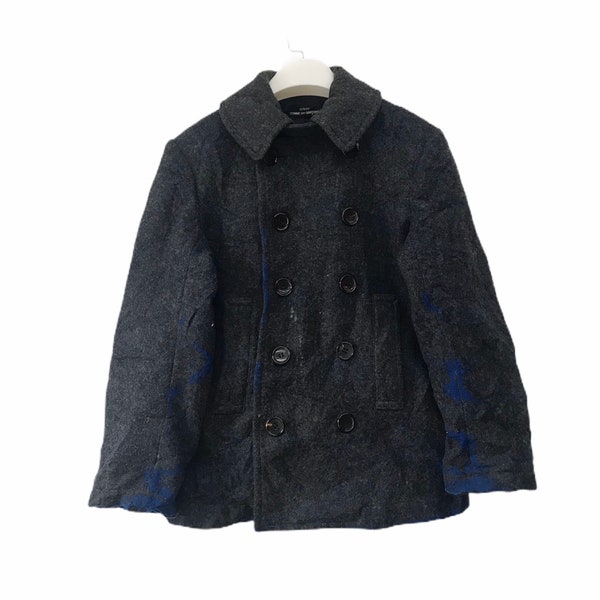 Extremely rare Comme des garcons tricot splash paint design wool jacket