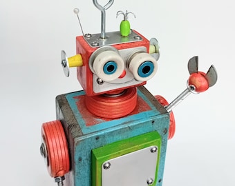 RICKIE. Found Object Art Sculpture.