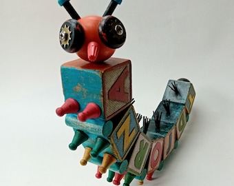 GARY. Found Object Art Sculpture.