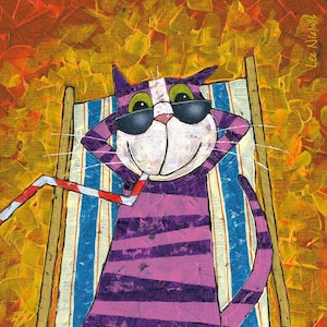 JUST CHILLING!  Signed giclee print by Lee Nicholls