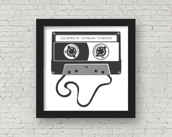 Cassette with your choice of song | Retro gift | Vintage gift - Birthday gift  Gift /  Gift
