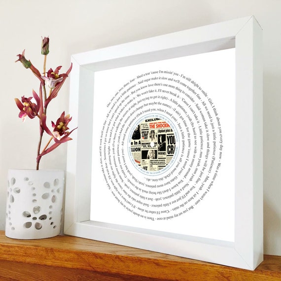 PAUL WELLER You Do Something to Me FRAMED PRINT personalised VINYL retro vintage