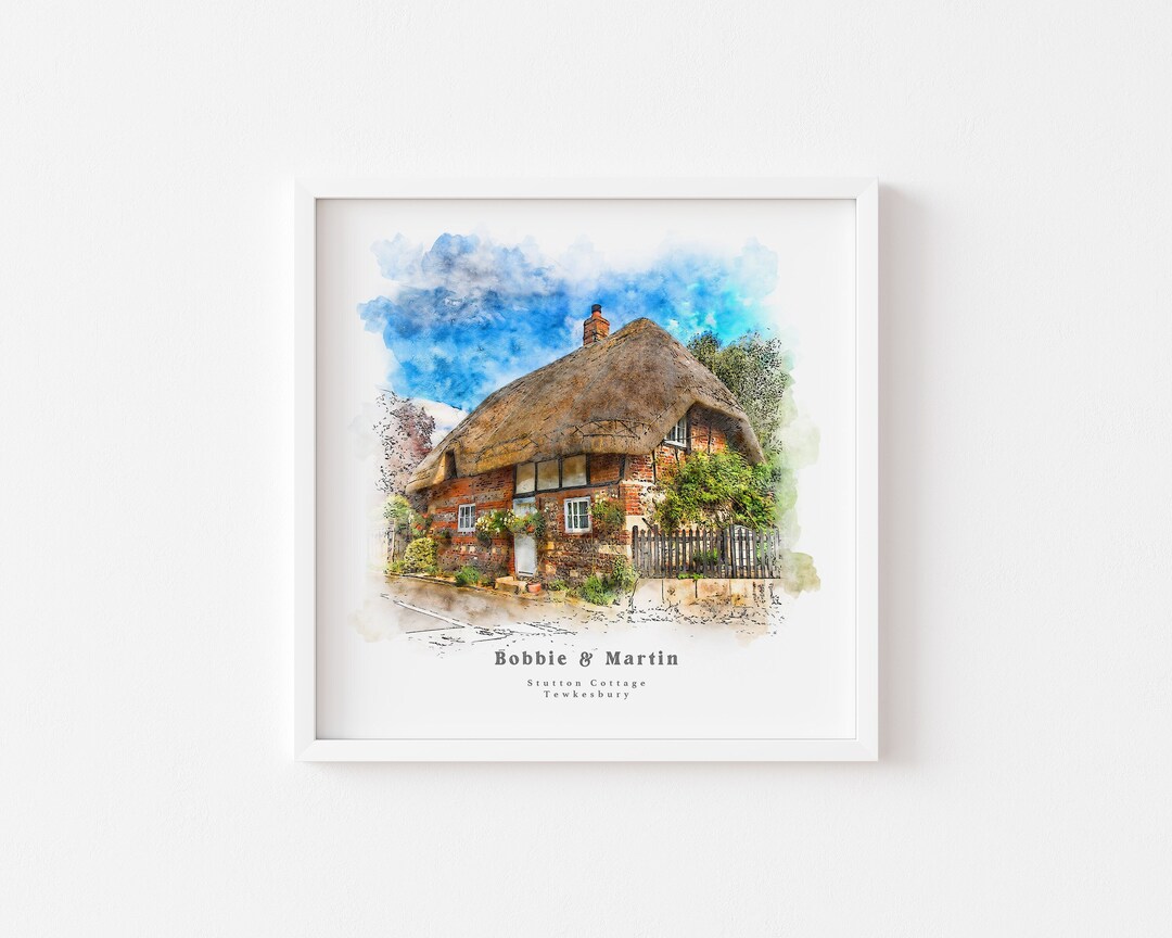 Custom Watercolor House Portrait,watercolor House Painting,personalized ...