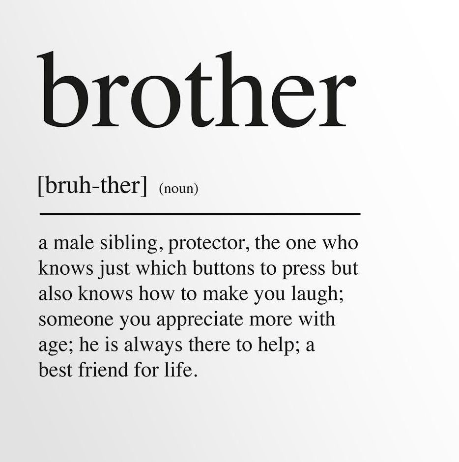 Brother Definition Digital Download - Etsy