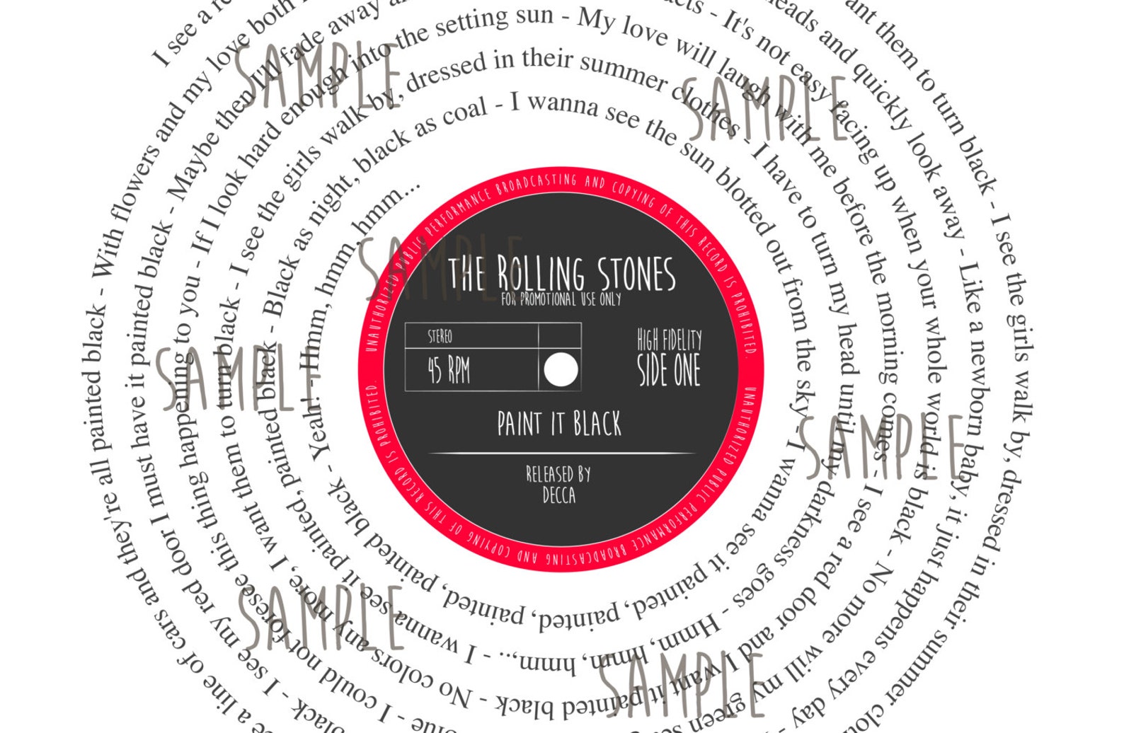 rock n roll vinyl record look framed print personalised label etsy