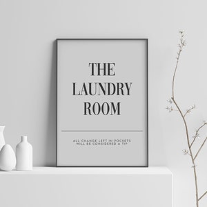 The Laundry Room Print | Funny Utility Room Poster | Housewarming Gift | Laundry Room Decor Christmas