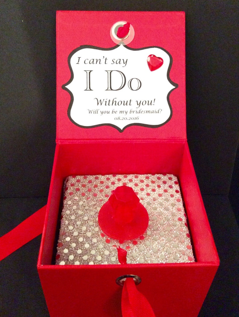 Will You Be My Bridesmaid RING POP Box. Can't Say I Do | Etsy