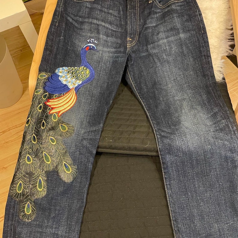 Peacock Jeans - Etsy