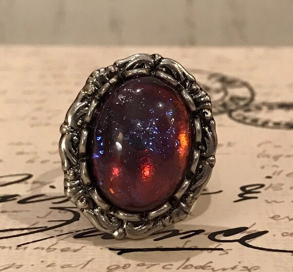 Dragon S Breath Opal Ring Etsy