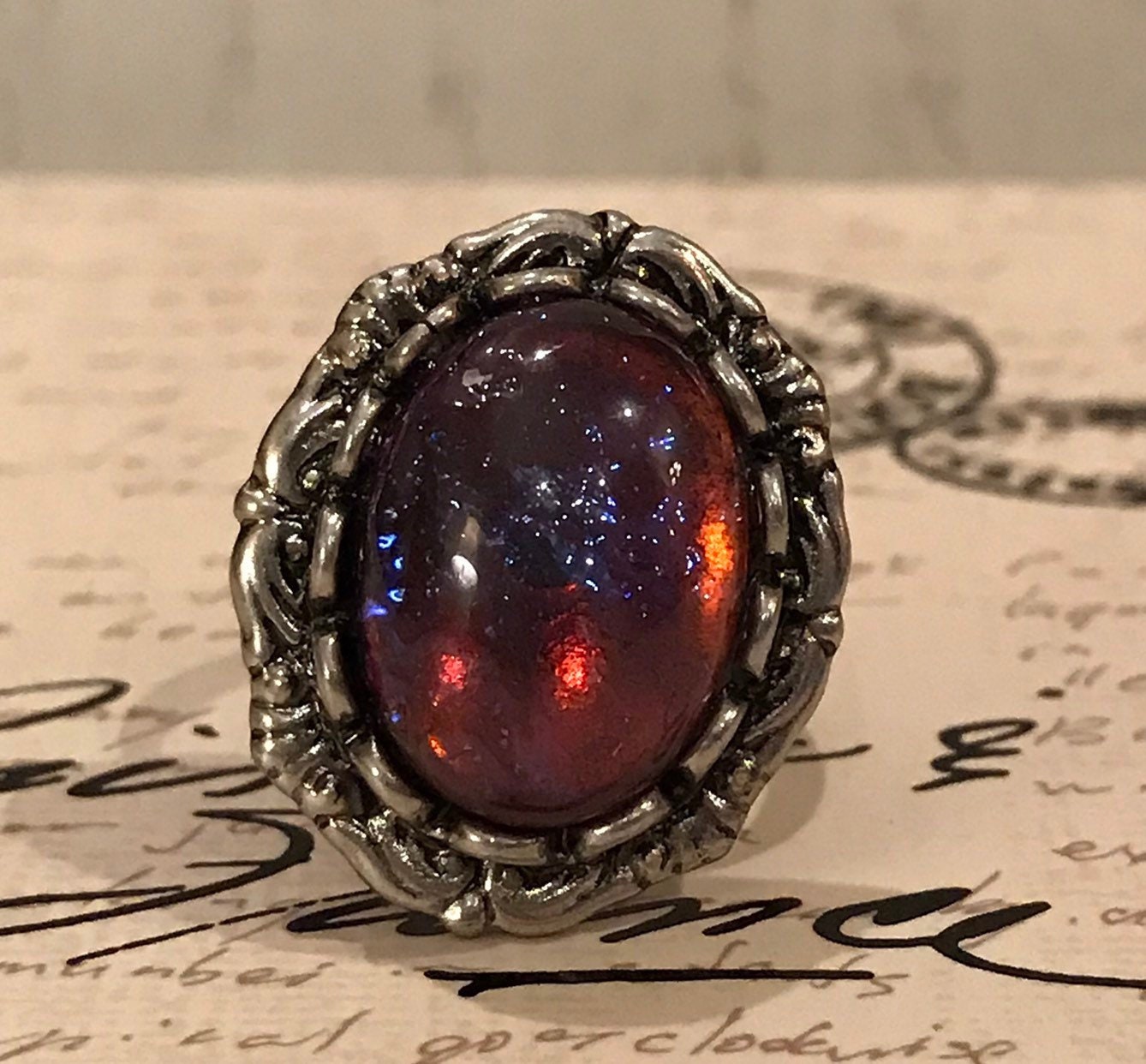 Dragons breath fire opal deals ring