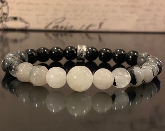 Phases of the Moon Wrist Mala or Anklet