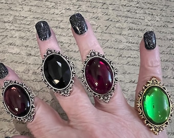 Gothic Style Glass Ring