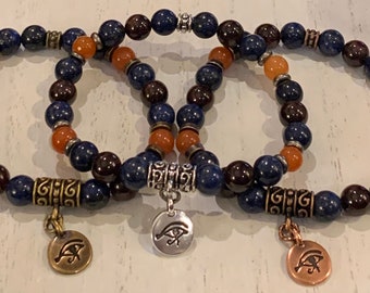 Eye of Horus Wrist Mala