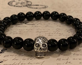 Dia de los Muertos Skull bracelet