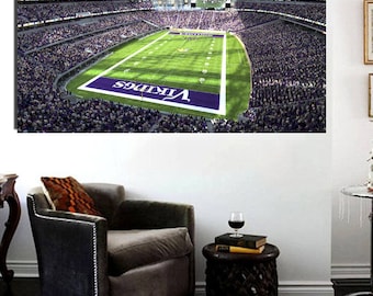 Minnesota Vikings Stadium Canvas Print 36 x 24 Panoramic Effect US Bank Stadium