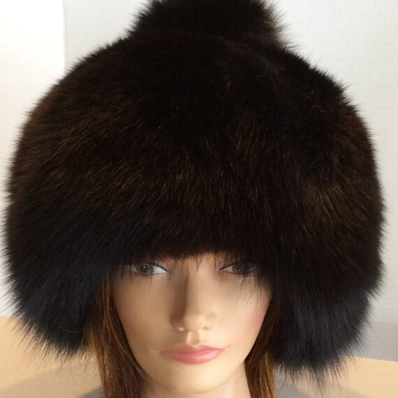 Cappello di lusso Chapka oversize in pelliccia di volpe | Etsy Italia