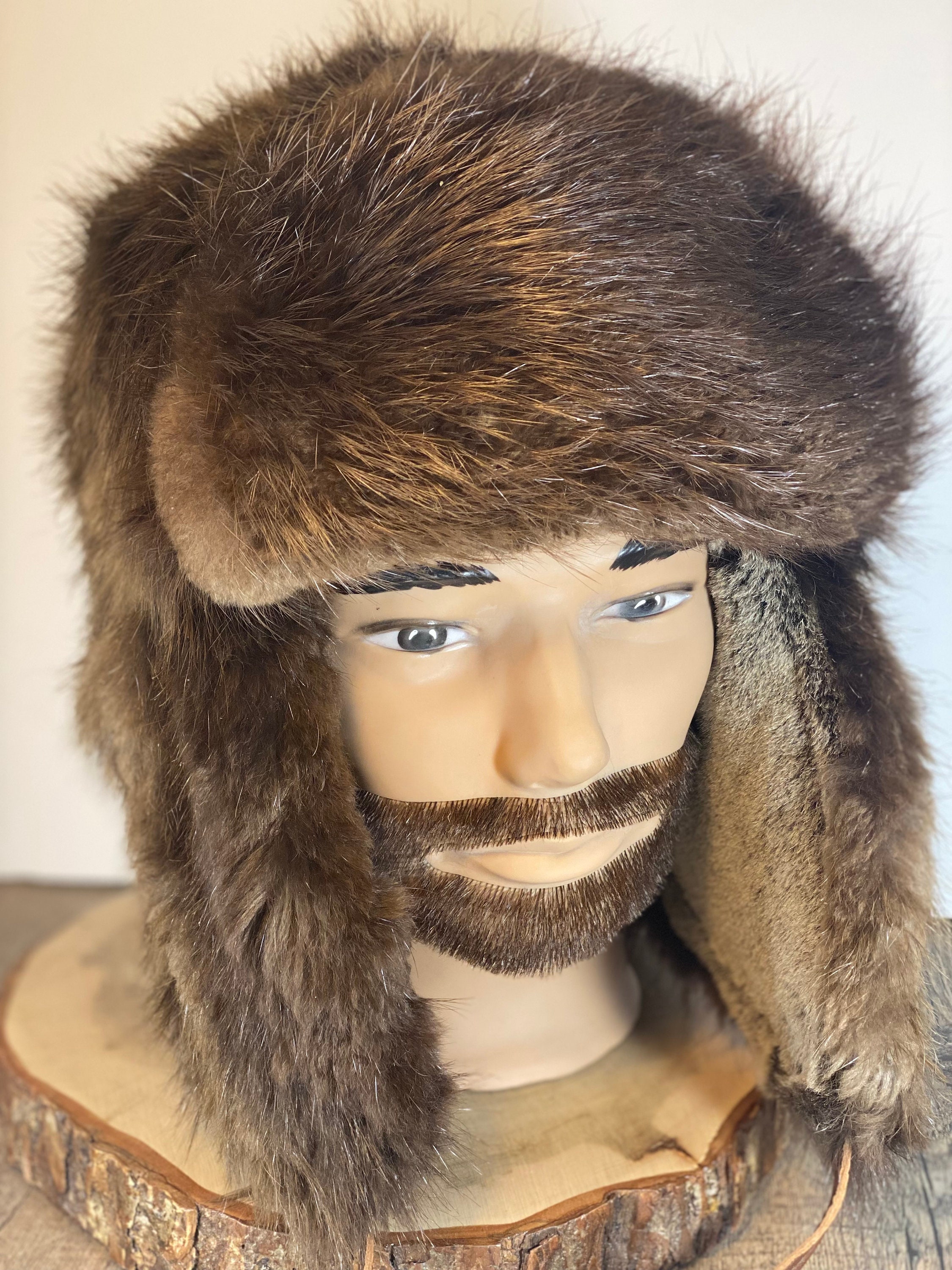 Albertus Swanepoel NY Trapper Faux Fur hat Brown Size L $365.00 #F Faux Fur Trapper – Kangol main image 2
