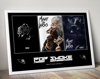 Polaroid Album Digital Poster Polaroid Color Palette and Spotify Code Album Cover- 2 Tables MEET THE WOO 2 Pop Smoke