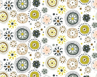 SALE - Michael Miller - Whimsicals - Fun Figures - White - DC9526 WHIT D - 100% cotton fabric - Sold by the yard(s)