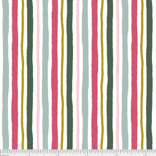 P&B Textiles - Aussie Friends - Stripe - AUFR04374 MU - 100% cotton fabric - Sold by the yard(s)