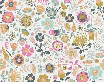 Riley Blake - Meadow Lane - Main Offwhite - C10120 OFFWHITE - 100% cotton fabric - Sold by the yard(s)
