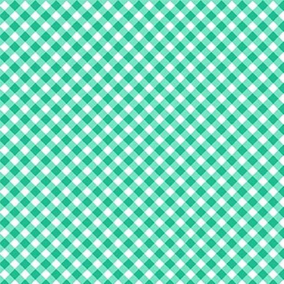 Michael Miller - Safari Gingham - Teal and White - CX9291 TEAL D
