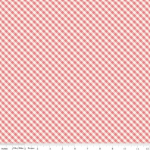 Riley Blake - Spring Gardens - Gingham - Sugar Pink - C14114 SUGAR - 100% cotton fabric - Sold by the yard(s)