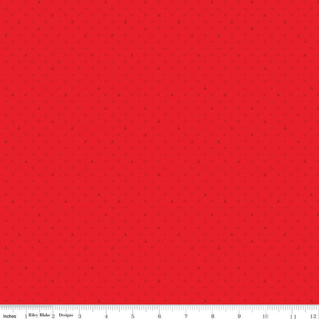 Riley Blake - Colors of Kindness - Dots - Red - C13682 RED - 100% ...